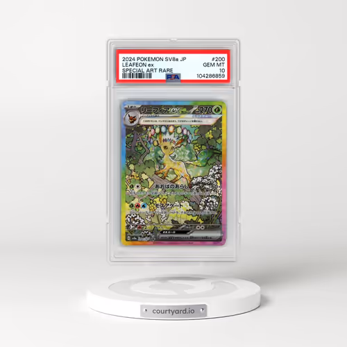 2024 Pokémon Sv8a-Terastal Fest EX #200 Leafeon EX - Holo Special Art Rare (PSA 10 GEM MINT)