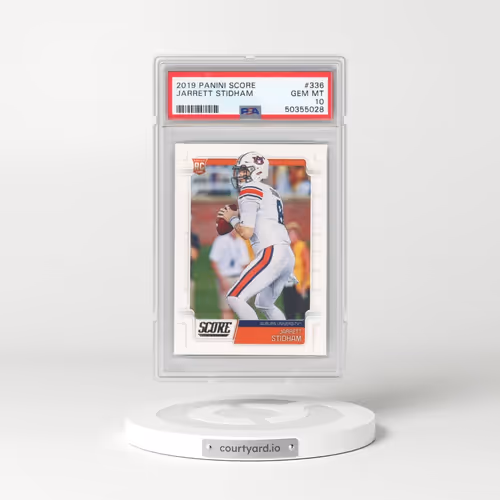 2019 Panini Score #336 Jarrett Stidham (PSA 10 GEM MINT)