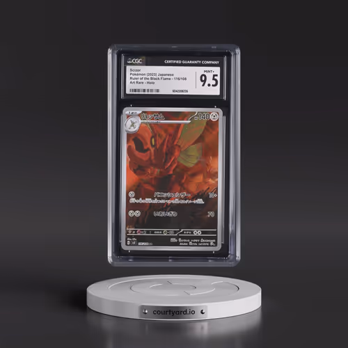 2023 Ruler of the Black Flame #116/108 Scizor - Art Rare Holo (CGC 9.5 MINT+)