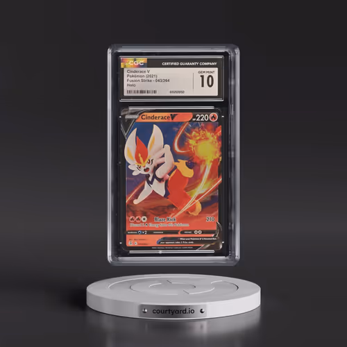 2019 Fusion Strike #043/264 Cinderace V - Holo (CGC 10 GEM MINT)
