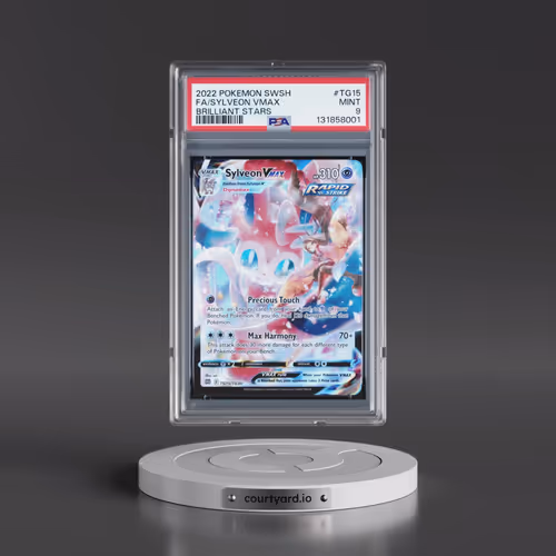 2022 Pokémon Sword & Shield Brilliant Stars #TG15 Sylveon Vmax - Full Art (PSA 9 MINT)