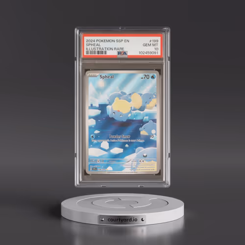 2024 Pokémon Ssp EN-Surging Sparks #199 Spheal - Illustration Rare (PSA 10 GEM MINT)