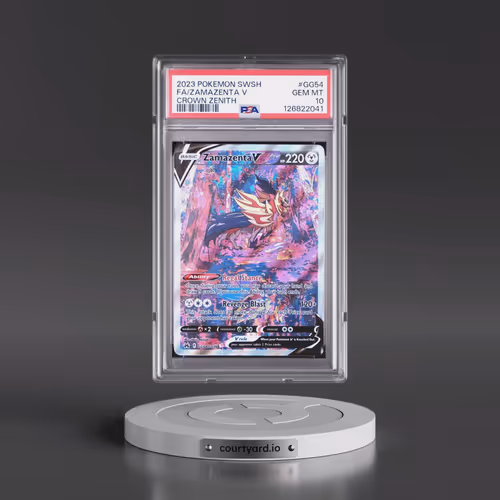 2023 Pokémon Sword and Shield Crown Zenith #GG54 Zamazenta V - Holo Full Art (PSA 10 GEM MINT)