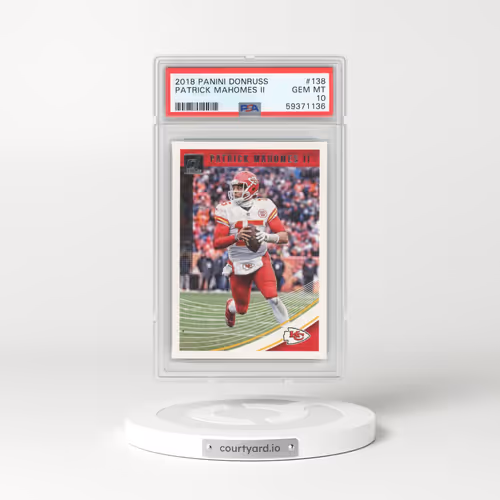 2018 Panini Donruss #138 Patrick Mahomes II (PSA 10 GEM MINT)