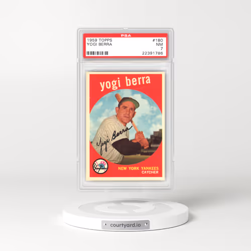 1959 Topps #180 Yogi Berra (PSA 7 NM)