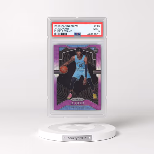 2019 Panini Prizm #249 Ja Morant - Purple Wave (PSA 9 MINT)