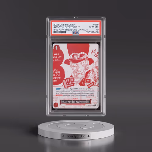 2025 One Piece 3rd Anniversary! One Piece Card Treasure Campaign Pack #019 But Ace Here Said You Des