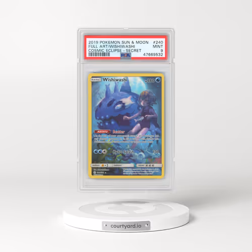 2019 Pokémon Sun & Moon Cosmic Eclipse #240 Wishiwashi - Full Art Secret (PSA 9 MINT)