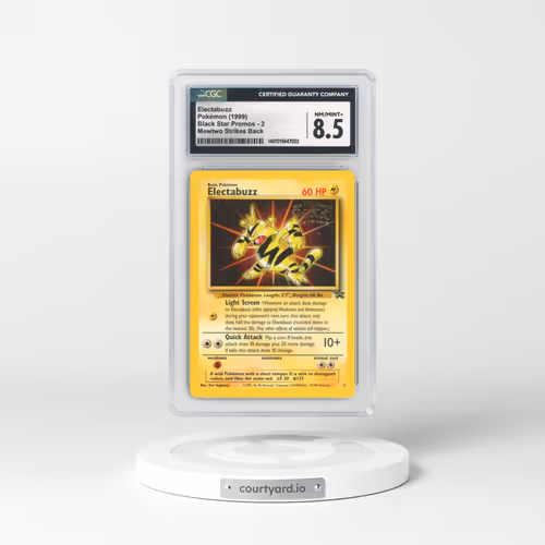 1999 Black Star Promos #2 Electabuzz - Mewtwo Strikes Back (CGC 8.5 NM-MT+)