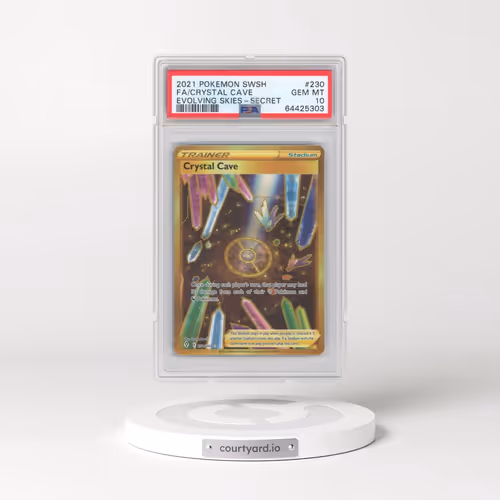 2021 Pokémon Sword & Shield Evolving Skies #230 Crystal Cave - Full Art Secret (PSA 10 GEM MINT)