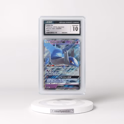 2019 Pokémon Sun & Moon Miracle Twins #034 Latios GX - Holo (CGC 10 GEM MINT)