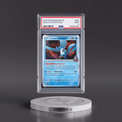 2025 Pokémon Dri EN-Destined Rivals #051 Team Rocket's Articuno (PSA 9 MINT)