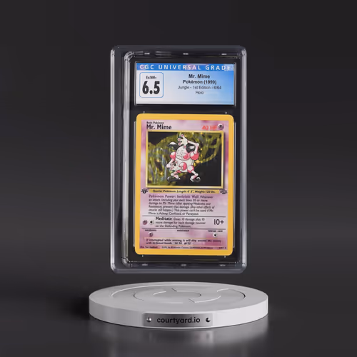 1999 Jungle #6/64 Mr. Mime - 1st Edition Holo (CGC 6.5 EX-NM+)