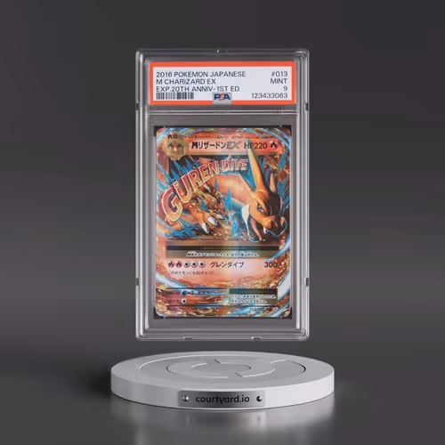 2016 Pokémon Expansion 20th Anniversary #013 M Charizard EX - 1st Edition Holo (PSA 9 MINT)