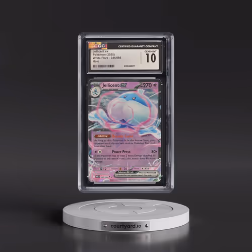2025 Pokémon Wht EN-White Flare #045 Jellicent EX - Holo (CGC 10 GEM MINT)