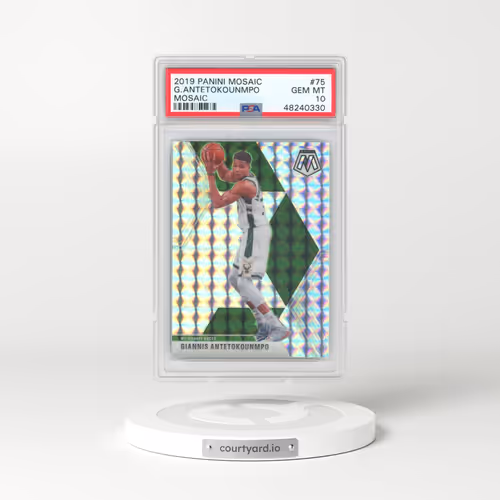 2019 Panini Mosaic #75 Giannis Antetokounmpo - Mosaic (PSA 10 GEM MINT)