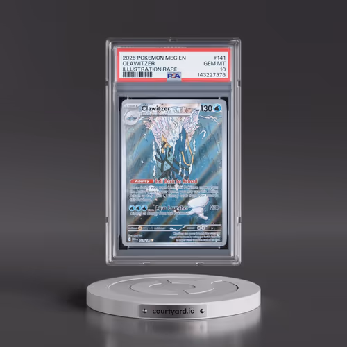 2025 Pokémon Meg EN-Mega Evolution #141 Clawitzer - Illustration Rare (PSA 10 GEM MINT)