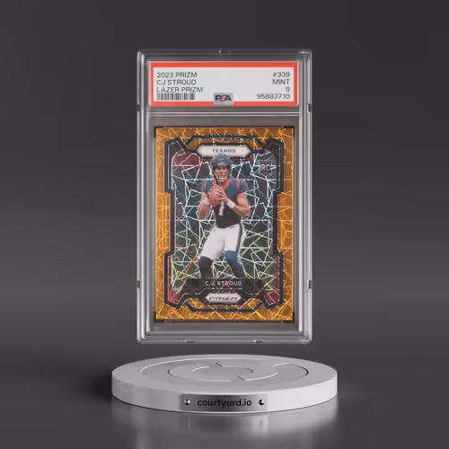 2023 Panini Prizm #339 CJ Stroud - Lazer Prizm (PSA 9 MINT)