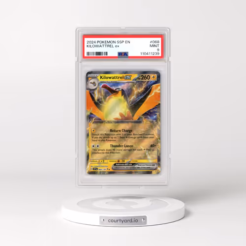 2024 Pokémon Ssp EN-Surging Sparks #068 Kilowattrel EX - Holo (PSA 9 MINT)