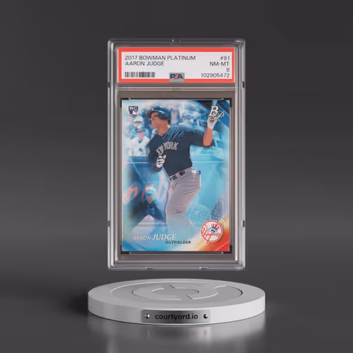 2017 Bowman Platinum #91 Aaron Judge (PSA 8 NM-MT)