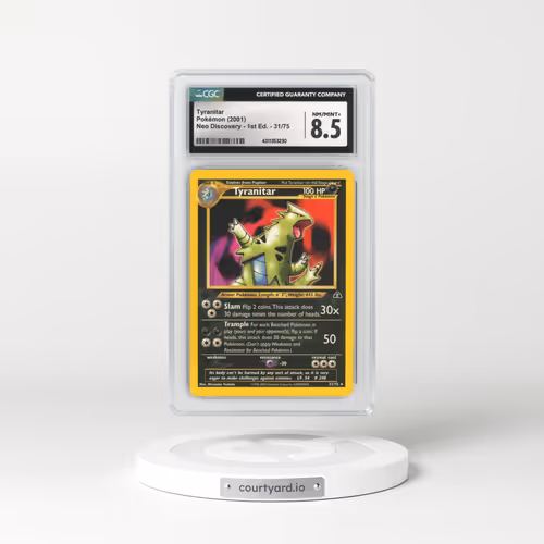 2001 Neo Discovery #31 Tyranitar - 1st Edition (CGC 8.5 NM-MT+)