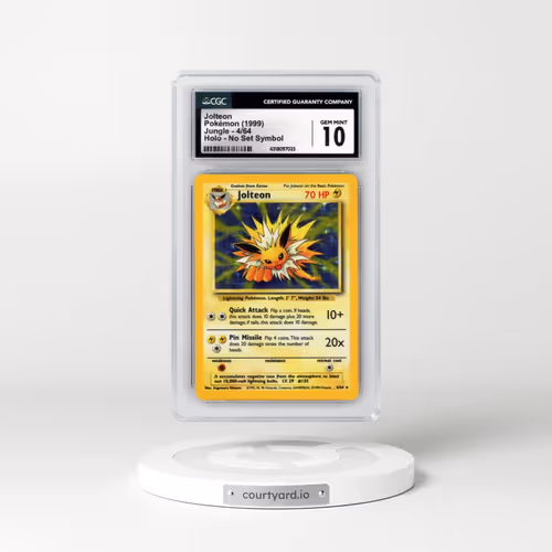 1999 Jungle #4/64 Jolteon - Holo No Set Symbol (CGC 10 GEM MINT)