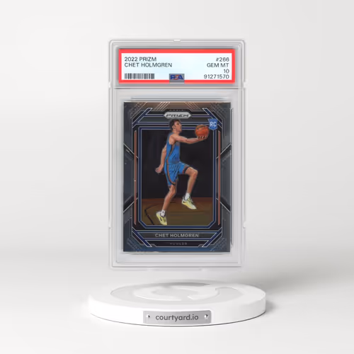 2022 Panini Prizm #266 Chet Holmgren (PSA 10 GEM MINT)