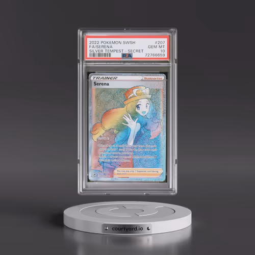 2022 Pokémon Sword & Shield Silver Tempest #207 Serena - Full Art Secret (PSA 10 GEM MINT)
