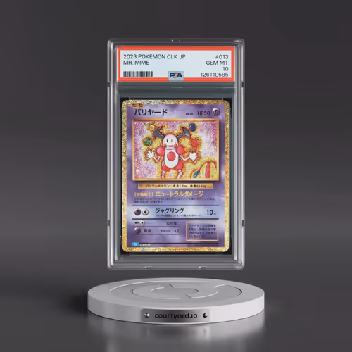 2023 Pokémon Clk-Trading Card Game Classic Blastoise & Suicune EX Deck #013 Mr. Mime (PSA 10 GEM MIN