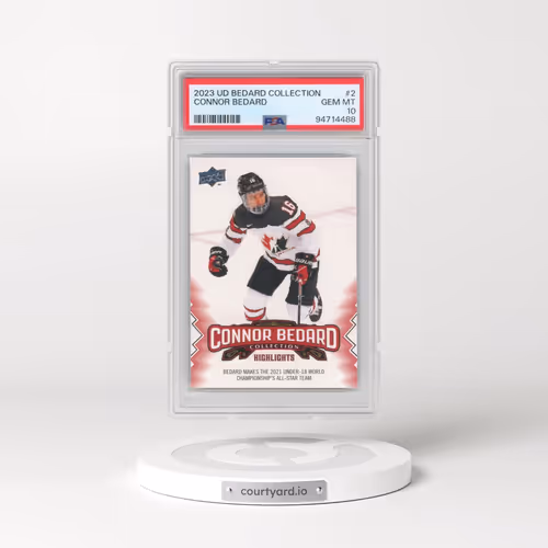 2023 Upper Deck Connor Bedard Collection #2 Connor Bedard (PSA 10 GEM MINT)