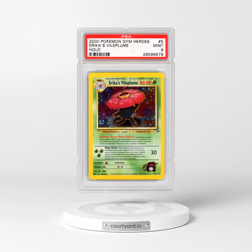 2000 Pokémon Gym Heroes #5 Erika's Vileplume - Holo (PSA 9 MINT)