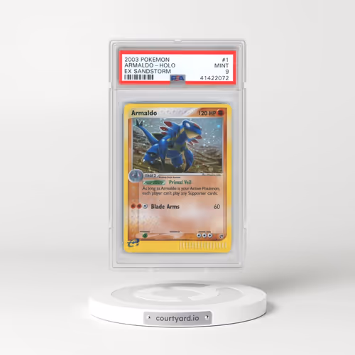 2003 Pokémon EX Sandstorm #1 Armaldo - Holo (PSA 9 MINT)