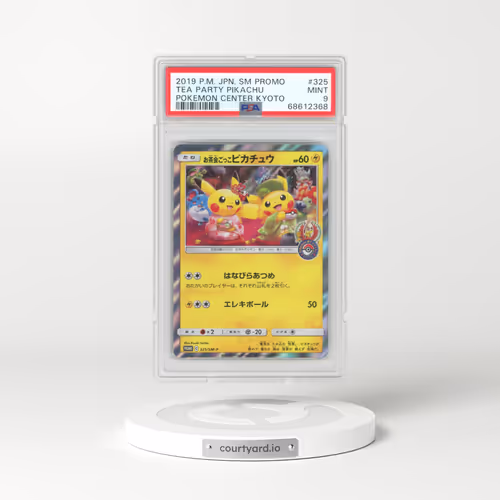 2019 Pokémon SM Promo #325 Tea Party Pikachu - Pokemon Center Kyoto (PSA 9 MINT)