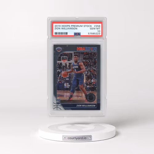 2019 Panini Hoops Premium Stock #258 Zion Williamson (PSA 10 GEM MINT)