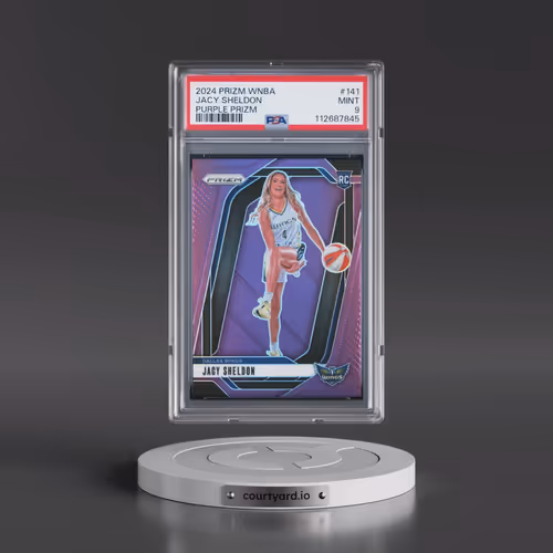 2024 Panini Prizm WNBA #141 Jacy Sheldon - Purple Prizm (PSA 9 MINT)