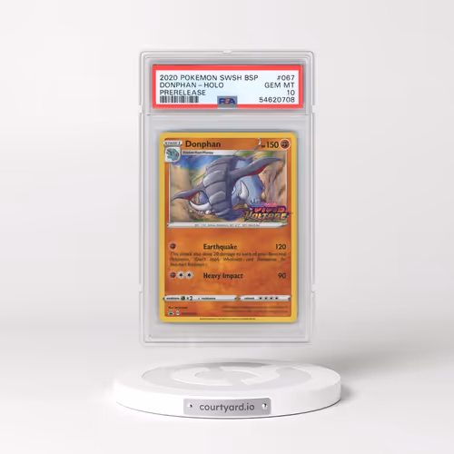 2020 Pokémon Swsh Black Star Promo #067 Donphan - Holo Prerelease (PSA 10 GEM MINT)