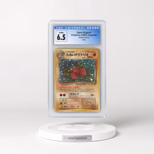 1997 Rocket Gang Dark Dugtrio - Holo (CGC 6.5 EX-NM+)