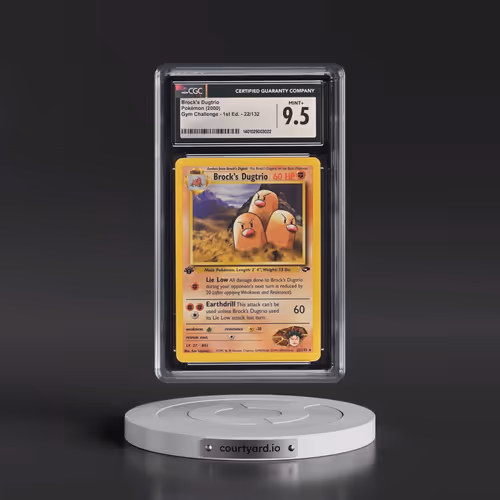 2000 Gym Challenge #22/132 Brock's Dugtrio - 1st Edition 1st Edition (CGC 9.5 MINT+)