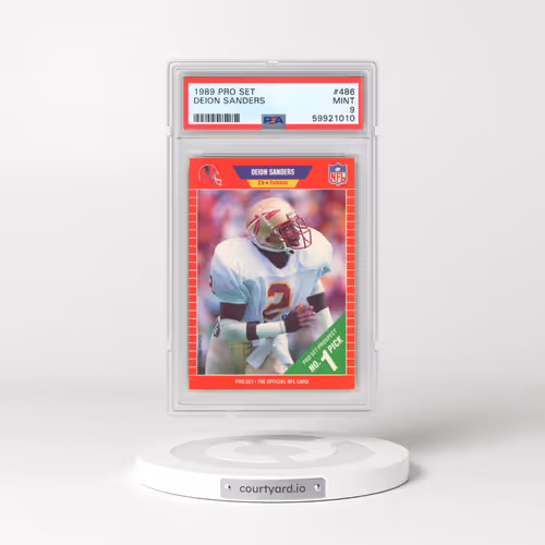 1989 Pro Set #486 Deion Sanders (PSA 9 MINT)