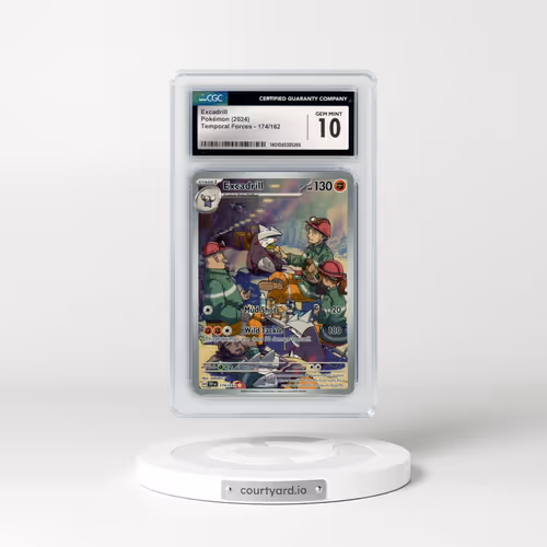 2024 Pokémon Tef EN-Temporal Forces #174 Excadrill - Illustration Rare (CGC 10 GEM MINT)