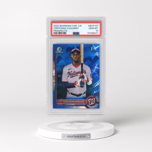 2022 Bowman Chrome Sapphire Edition Prospects #BCP157 Cristhian Vaquero (PSA 10 GEM MINT)