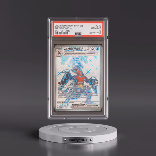 2023 Pokémon Par EN-Paradox Rift #219 Garchomp EX - Holo Ultra Rare (PSA 10 GEM MINT)