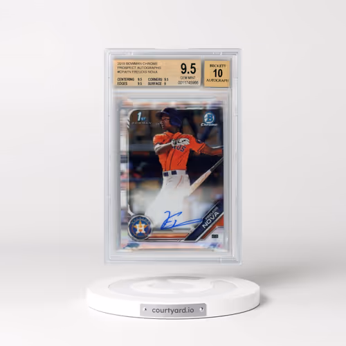 2019 Bowman Chrome Prospect Autographs #CPAFN Freudis Nova (BGS 9.5 GEM MINT)