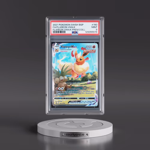 2021 Pokémon Swsh Black Star Promo #180 Flareon Vmax - Full Art Flareon Vmax Premium Collection (PSA