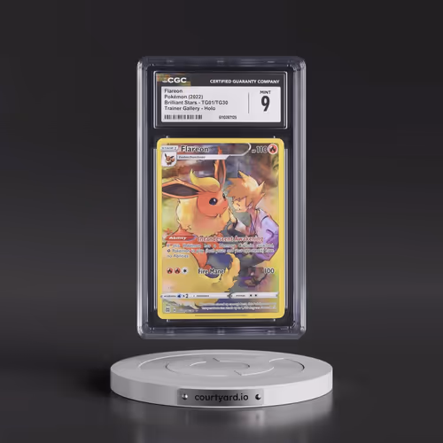 2022 Brilliant Stars #TG01/TG30 Flareon - Trainer Gallery Holo (CGC 9 MINT)