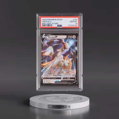 2022 Pokémon Sword & Shield Brilliant Stars #122 Arceus V - Holo (PSA 10 GEM MINT)