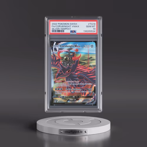 2022 Pokémon Sword & Shield Silver Tempest #TG19 Corviknight Vmax - Full Art (PSA 10 GEM MINT)