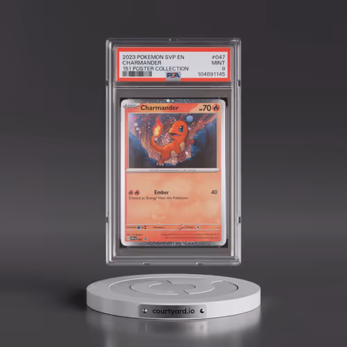 2023 Pokémon Svp EN-SV Black Star Promo #047 Charmander - 151 Poster Collection (PSA 9 MINT)