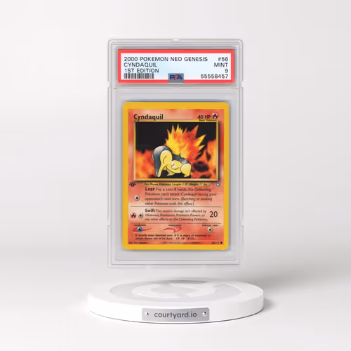 2000 Pokémon Neo Genesis #56 Cyndaquil - 1st Edition (PSA 9 MINT)