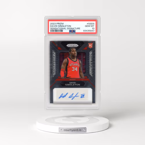 2023 Panini Prizm Sensational Signatures #SSDS David Singleton (PSA 10 GEM MINT)